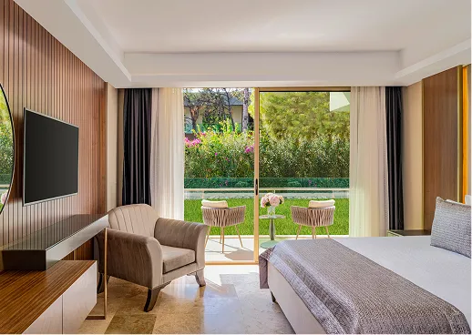 Bahçe Manzaralı Aile Odası